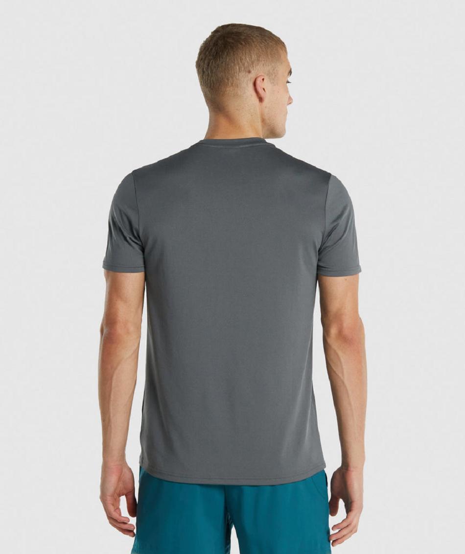 T Shirts Gymshark Arrival Regular Fit Hombre Gris | CO 3360ZUT